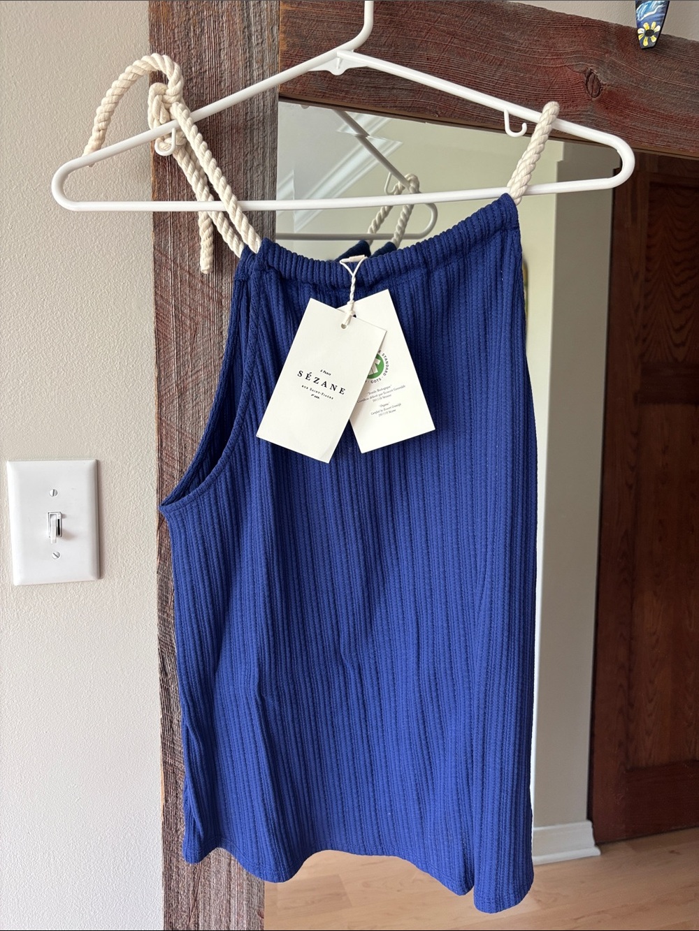Sézane Ribbed Knit Tank top